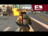 Emergencia por incendio en ducto de gas natural en San Pedro, Nuevo Léon / Vianey Esquinca