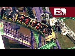 Falla en montaña rusa en Six Flags de Maryland, hay 24 personas atrapadas  / En la Media