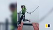Safety cord tied to Chinese tourist unfastens mid-jump on high-altitude bridge