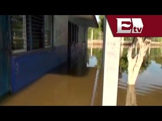 Inundación en escuela de Mazatlán impide regreso a clases  / Andrea Newman