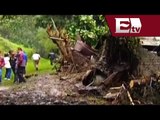 Intensas lluvias afectan 50 viviendas en Ixtapaluca; deja deslave un herido en Álvaro Obregón