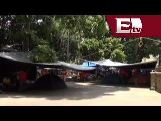 Maestros de la Sección 22 replegan plantón del Centro Histórico de Oaxaca/ Gloria Contreras