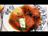 Receta de Chiles rellenos de queso con salsa de chorizo de soya