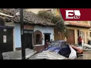 Tornado sorprende a pobladores de Almoloya, Hidalgo / Vianey Esquinca