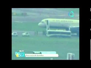 Avión en Filadelfia aterriza de emergencia por amenaza de bomba / Bomb threat airplane Philadelphia