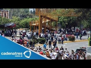 Download Video: Manifestaciones desquician el tráfico en Morelia / Múltiples manifestaciones en Morelia