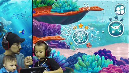 Скачать видео: WE SPEAK WHALE!  Octopus Chase w_ SHAWN!!! Just Keep Swimming #1 FGTEEV plays FINDING DORY App Game