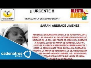Recuperan a niña desaparecida en Gustavo A. Madero / Resultados alerta amber