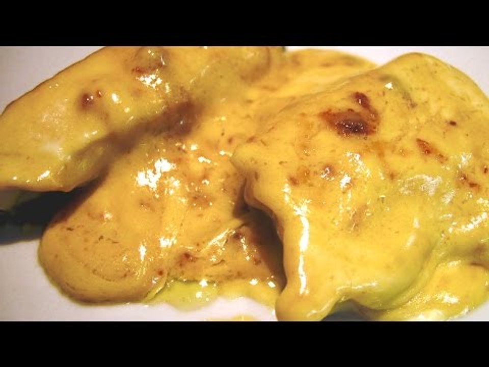 Receta de filete de cerdo con salsa de mostaza y eneldo / Pork fillet with mustard sauce and dill