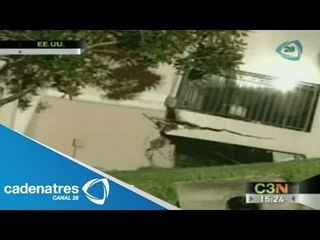 Se abre socavón en viviendas de Florida / Opens sinkhole in Florida homes