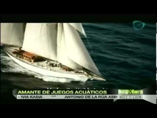 Leonardo Di Caprio demostró ser un aficionado de los juegos acuáticos