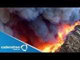 Impresionantes incendios forestales en California / Stunning California wildfires (VIDEO)