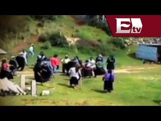 Riña en Chamula, Chiapas, por la construcción de calles deja 8 heridos y 15 detenidos/ Pascal