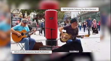 Busking Blues in Cardiff