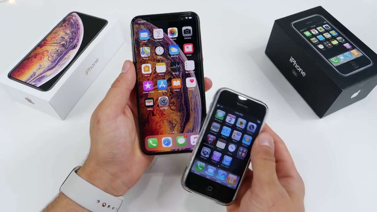 iPhone XS Max vs Original iPhone 2G! 11 Year Comparison