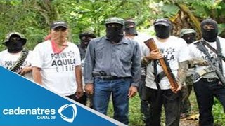 Fuerzas Federales desarman al grupo de autodefensa Aquila, Michoacán