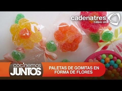 ¿Cómo hacer flores de gomitas? / ¿Cómo hacer paletas de gomitas en forma de flores?