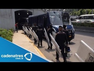 Montan operativo de vigilancia en Centro Banamex / Congreso se traslada a Centro Banamex