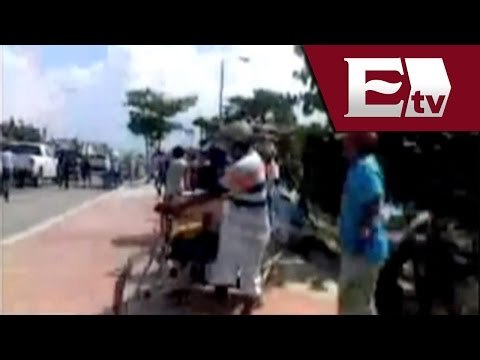 Buzos y pescadores apedrean a policias e inspectores ambientales / Excélsior en la media