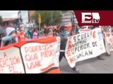 Normalistas de Michoacán retienen vehículos y realizan bloqueos  / Excélsior Informa