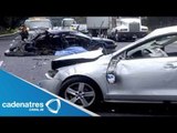 Accidente automovilístico en la carretera México - Cuernavaca