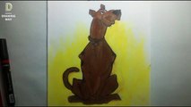 How to draw scooby doo step by step with oil pastels (239)