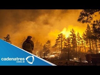 Impresionante incendio en el Parque Nacional Yosemite, en Estados Unidos
