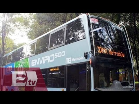 Arrancan pruebas de autobuses de doble piso por la L4 del Metrobús / Excélsior Informa