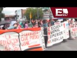 Estudiantes normalistas bloquean calles en Morelia  / Paola Virrueta