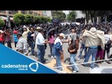 CNTE realiza bloqueo en la Bolsa Mexicana de Valores e instalaciones de la SEP