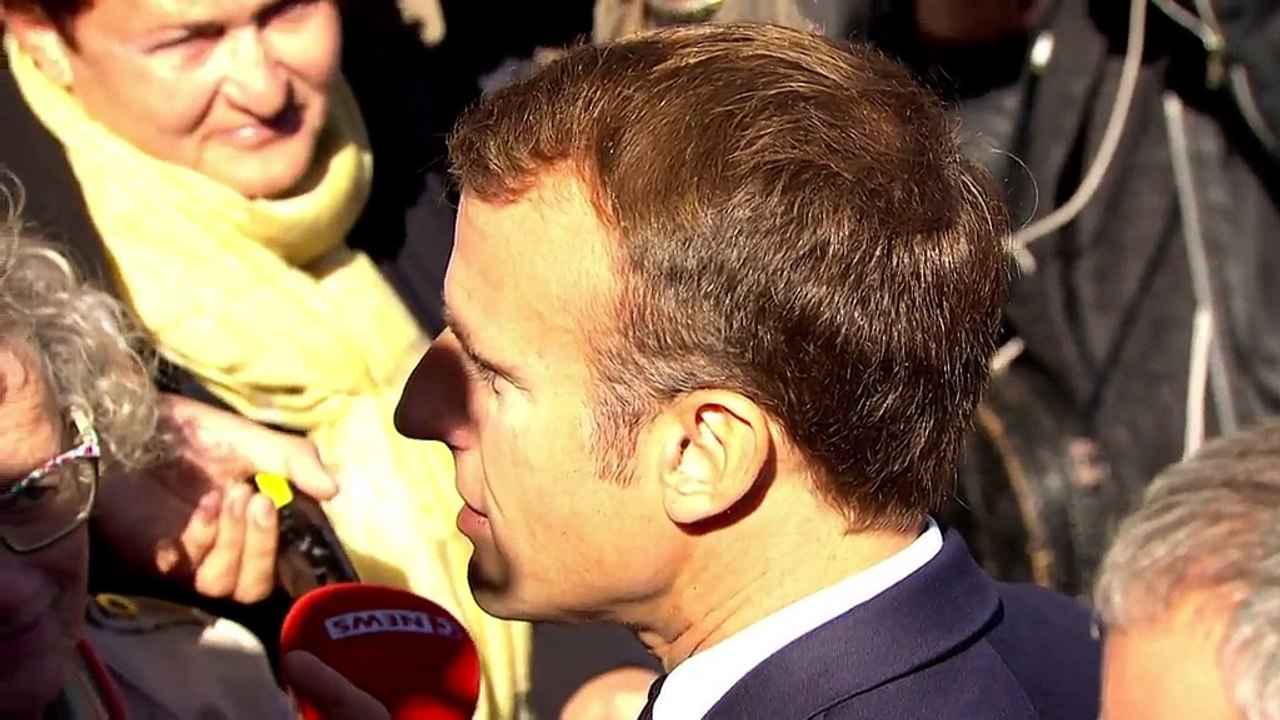 "C'était plus dur en 1958 qu'aujourd'hui" : à Colombey-les-Deux-Eglises, Emmanuel Macron fait la leçon aux retraités