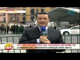 Todo listo para la lectura del segundo informe de gobierno de Enrique Peña Nieto
