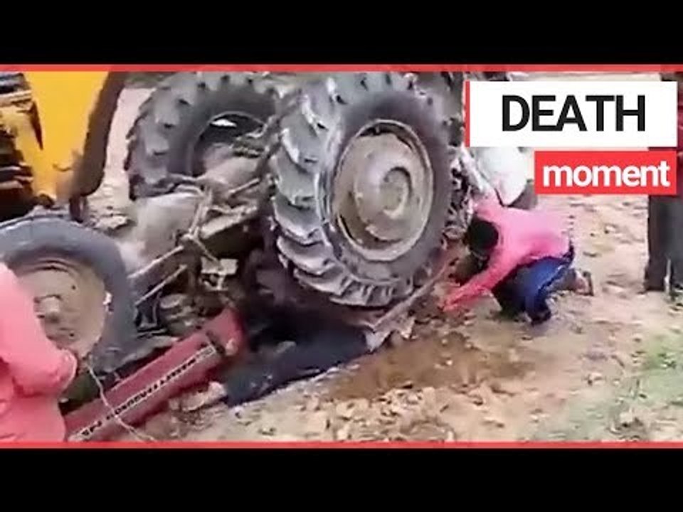Indian Farmer Partially Gets Crushed By His Tractor | SWNS TV