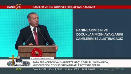 Din görevlileri Külliye'de