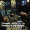 We got taught how to fly a plane inside British Airways $13 million flight simulator.