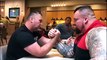 Arm Wars | Armwrestling | Building the Beast | Eddie Hall gets his first lesson at breakfast