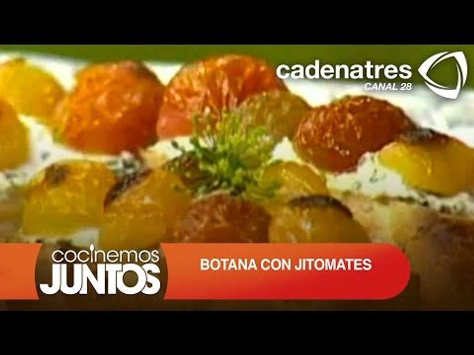 TAPAS DE REQUESÓN CON JITOMATES ¿Cómo preparar tapas de requesón con jitomates?