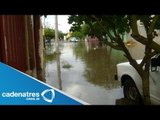 Lluvias desquician el centro de la ciudad con inundaciones, deslaves y tráfico