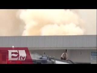 Incendio en fabrica de Xalostoc, Estado de México / Excélsior en la media
