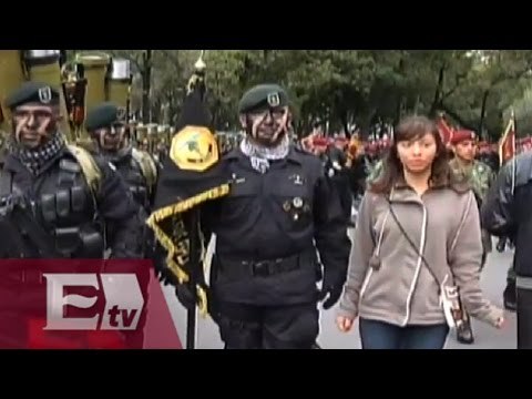 Familias mexicanas conviven con el Ejército en el desfile del 16 de septiembre / Vianey Esquinca