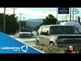 Tormenta Lorena provoca hundimiento de navío y deslaves en Baja California Sur