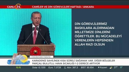 Din görevlileri Külliye'de