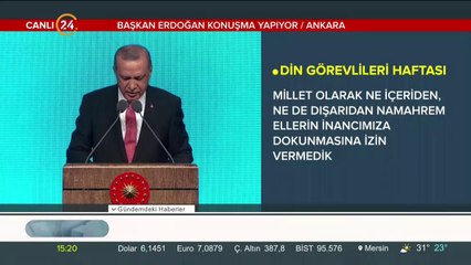 Din görevlileri Külliye'de