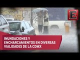 Lluvias y granizada colapsa el Valle de México