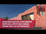 Damnificados en Puebla denuncian escasez de apoyo