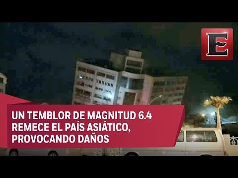 Sismo sacude a Taiwán; reportan daños y derrumbe de hotel
