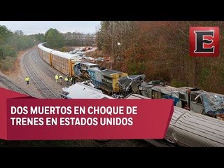Choque de trenes en EU deja al menos 2 muertos