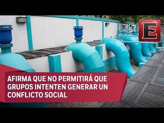 Quien cierre válvulas de agua será acusado de sabotaje, advierte Mancera