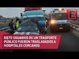 Choque en la México-Puebla deja dos personas muertas