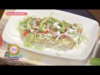 Cocina de solteros: flautas horneadas con salsa de habanero | Sale el Sol